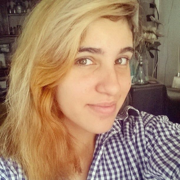 Aylén con el pelo teñido de rubio